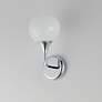 4_Maxim Neve 12" High Polished Chrome 1-Light Wall Scone more views