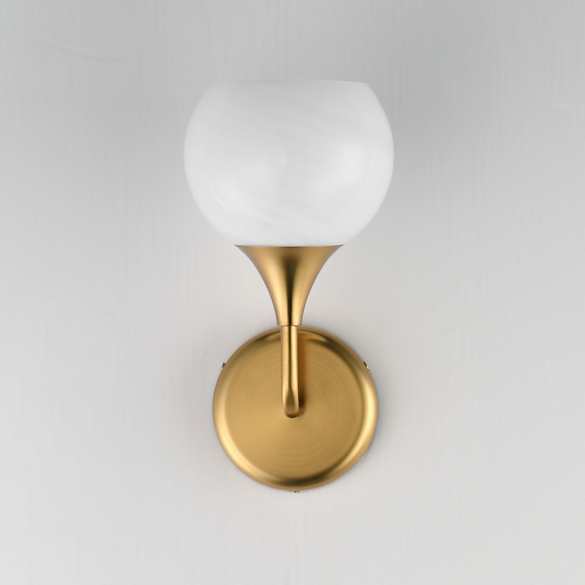 Image 2 Maxim Neve 12" High Natural Aged Brass 1-Light Wall Scone more views