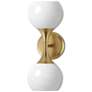1_Maxim Neve 15 1/2" High Natural Aged Brass 2-Light Wall Sconce