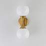 2_Maxim Neve 15 1/2" High Natural Aged Brass 2-Light Wall Sconce more views