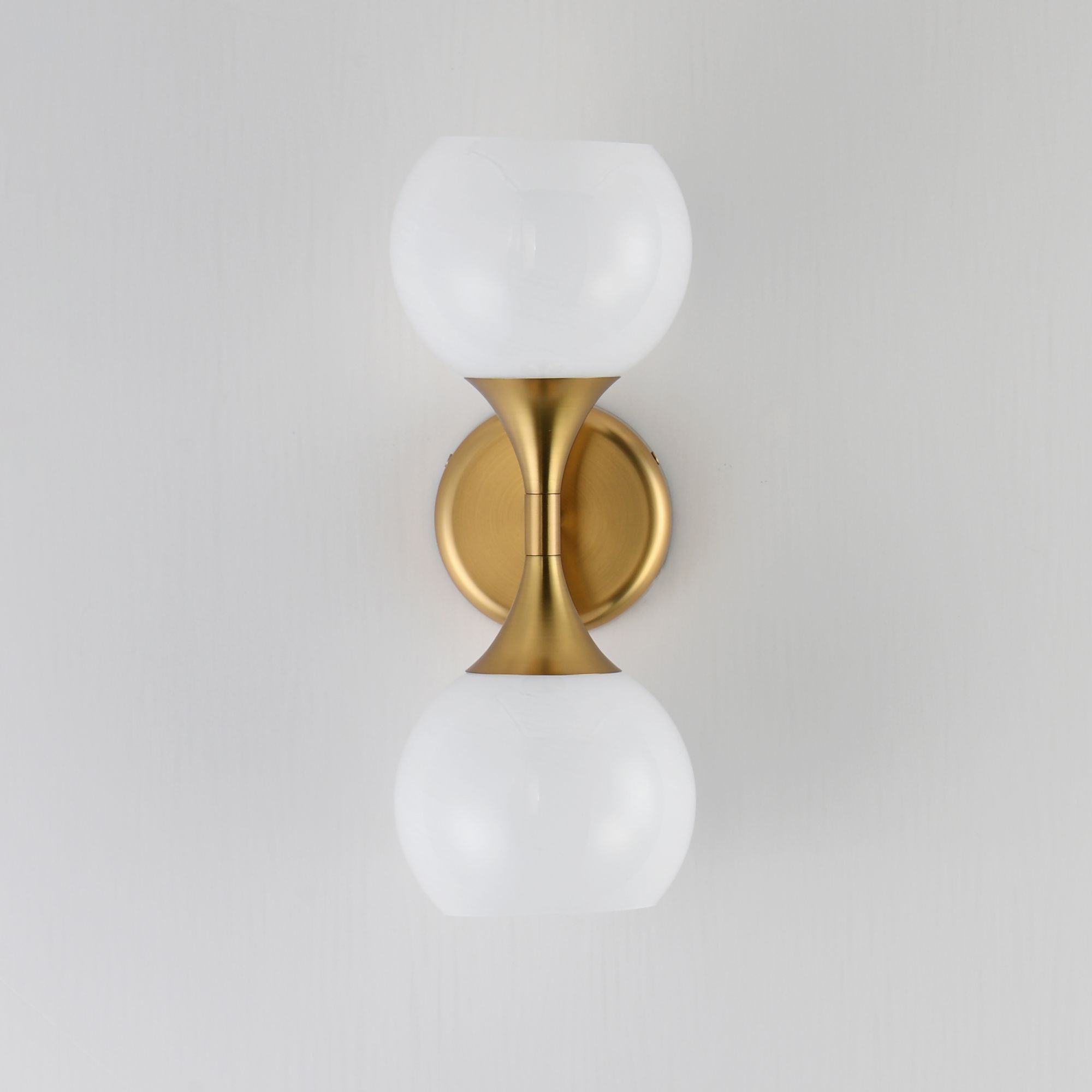 Image 2 Maxim Neve 15 1/2" High Natural Aged Brass 2-Light Wall Sconce more views