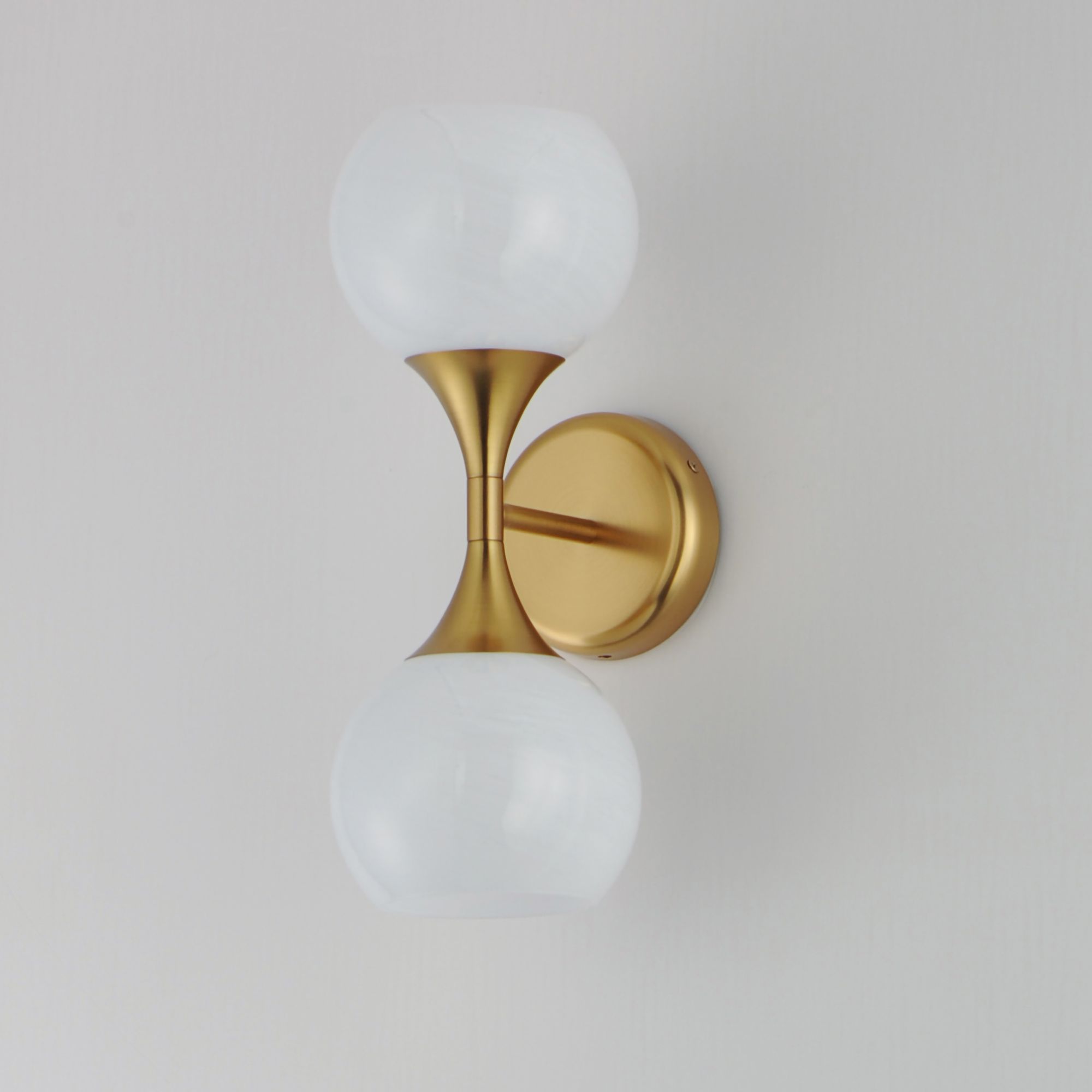 Image 4 Maxim Neve 15 1/2" High Natural Aged Brass 2-Light Wall Sconce more views
