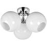 1_Maxim Neve 18 3/4" Wide Polished Chrome 3-Light Ceiling Light