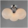 2_Maxim Neve 18 3/4" Wide Polished Chrome 3-Light Ceiling Light more views