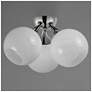 3_Maxim Neve 18 3/4" Wide Polished Chrome 3-Light Ceiling Light more views