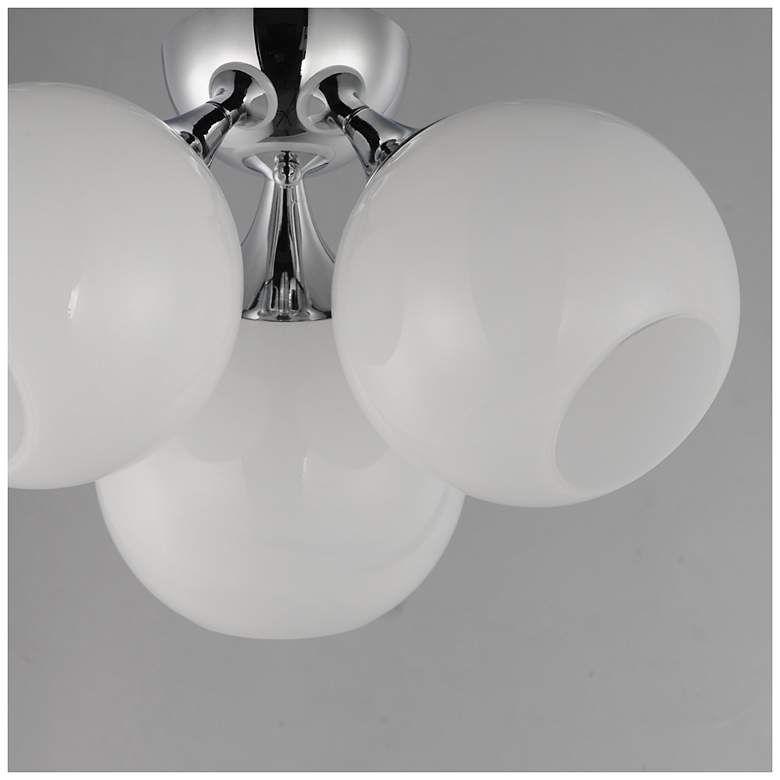 Image 4 Maxim Neve 18 3/4" Wide Polished Chrome 3-Light Ceiling Light more views