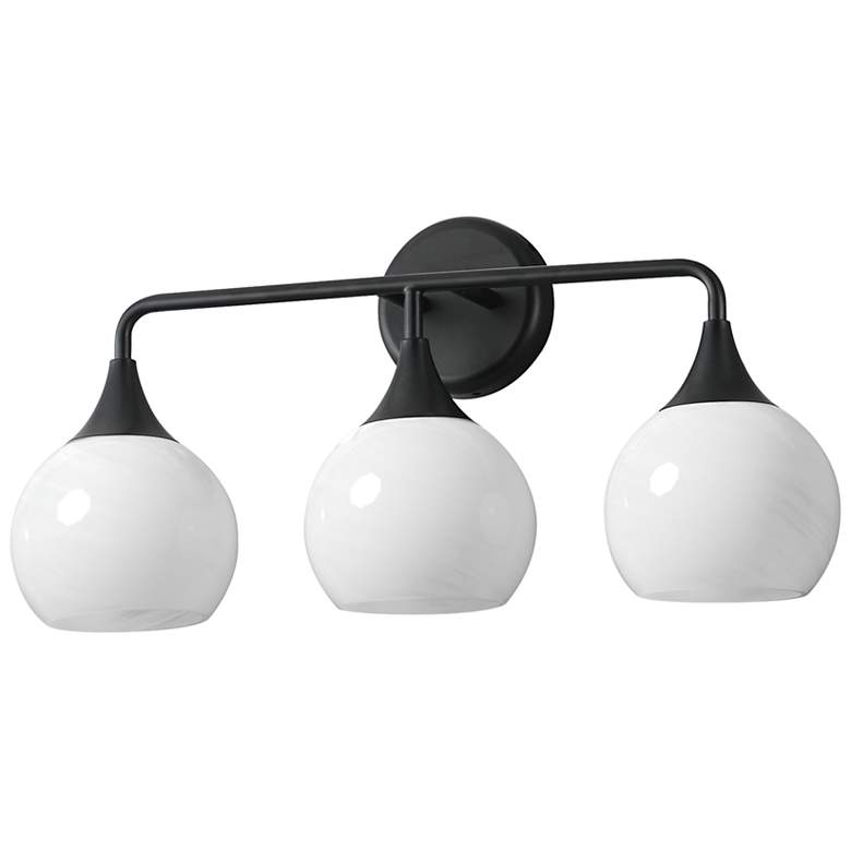 Image 1 Maxim Neve 22 1/2" Wide Black 3-Light Bath Vanity