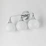 4_Maxim Neve 22 1/2" Wide Polished Chrome 3-Light Bath Vanity more views