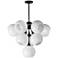 Maxim Neve 27 1/2" Wide Marble/Black 10-Light Pendant