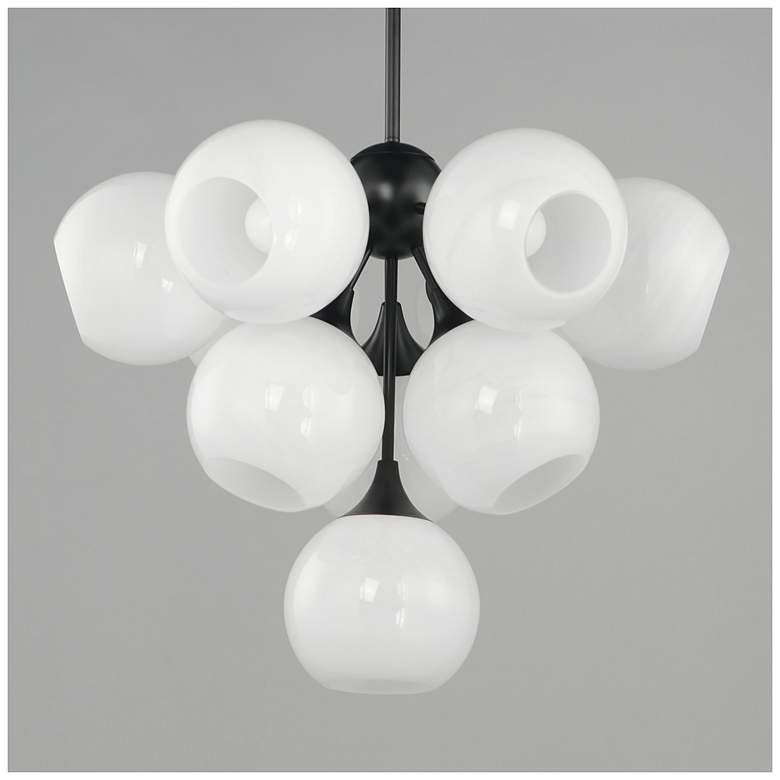 Image 2 Maxim Neve 27 1/2" Wide Marble/Black 10-Light Pendant more views