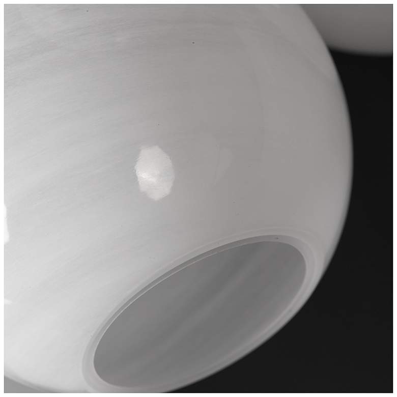 Image 5 Maxim Neve 27 1/2" Wide Marble/Natural Aged Brass 10-Light Pendant more views