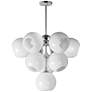 1_Maxim Neve 27 1/2" Wide Marble/Polished Chrome 10-Light Pendant