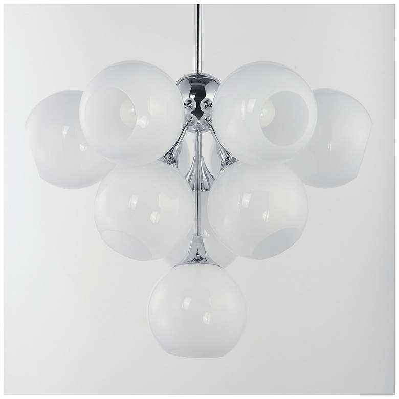 Image 2 Maxim Neve 27 1/2" Wide Marble/Polished Chrome 10-Light Pendant more views