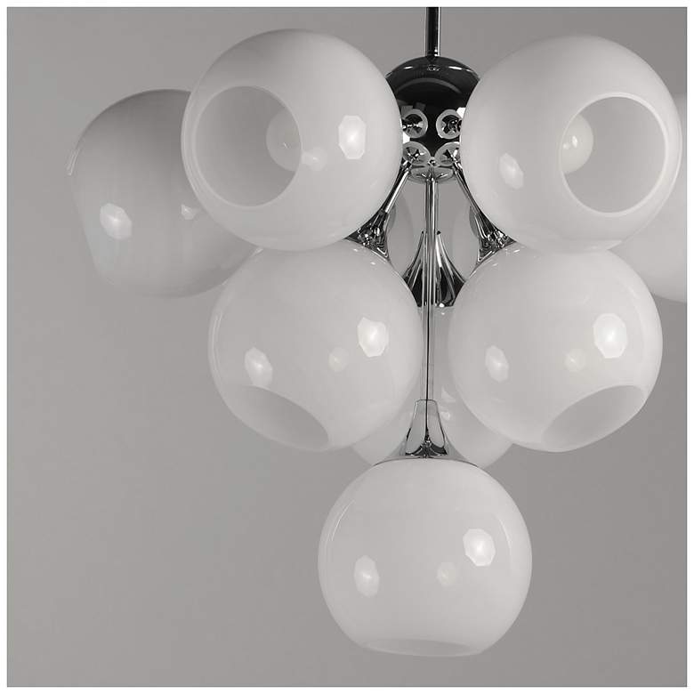 Image 4 Maxim Neve 27 1/2" Wide Marble/Polished Chrome 10-Light Pendant more views