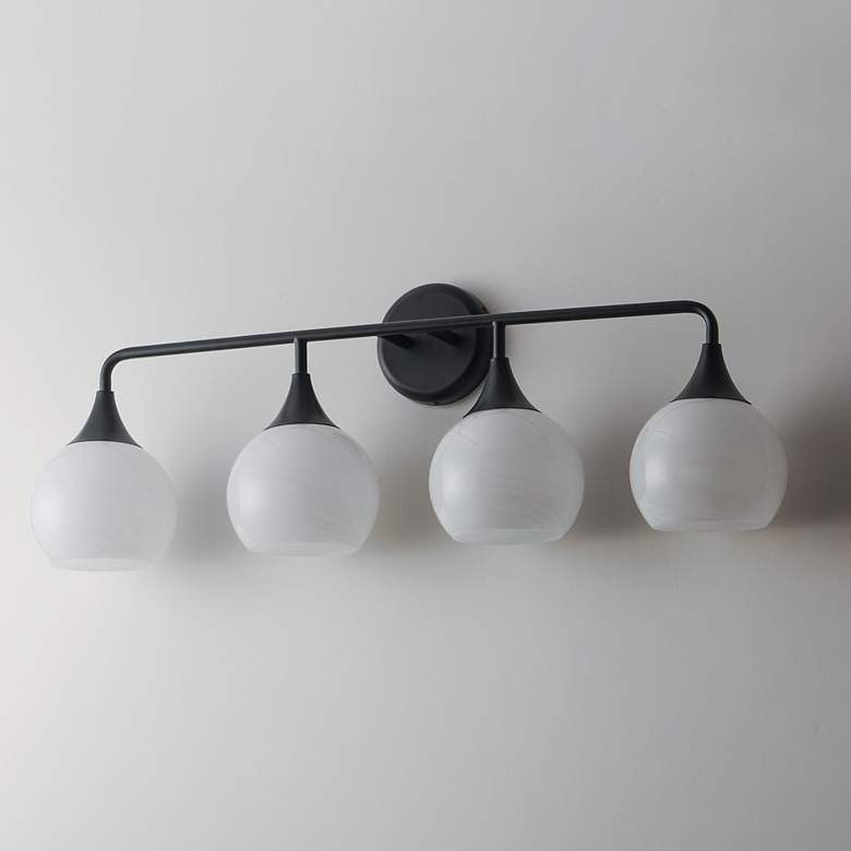 Image 4 Maxim Neve 31" Wide Black 4-Light Bath Vanity more views