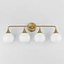 2_Maxim Neve 31" Wide Natural Aged Brass 4-Light Bath Vanity more views