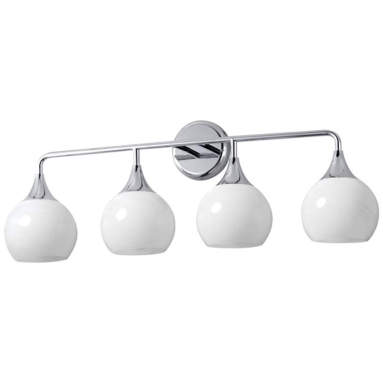 Image 1 Maxim Neve 31" Wide Polished Chrome 4-Light Bath Vanity