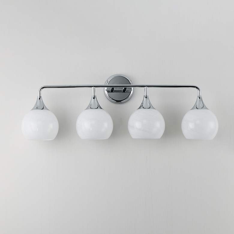 Image 2 Maxim Neve 31" Wide Polished Chrome 4-Light Bath Vanity more views