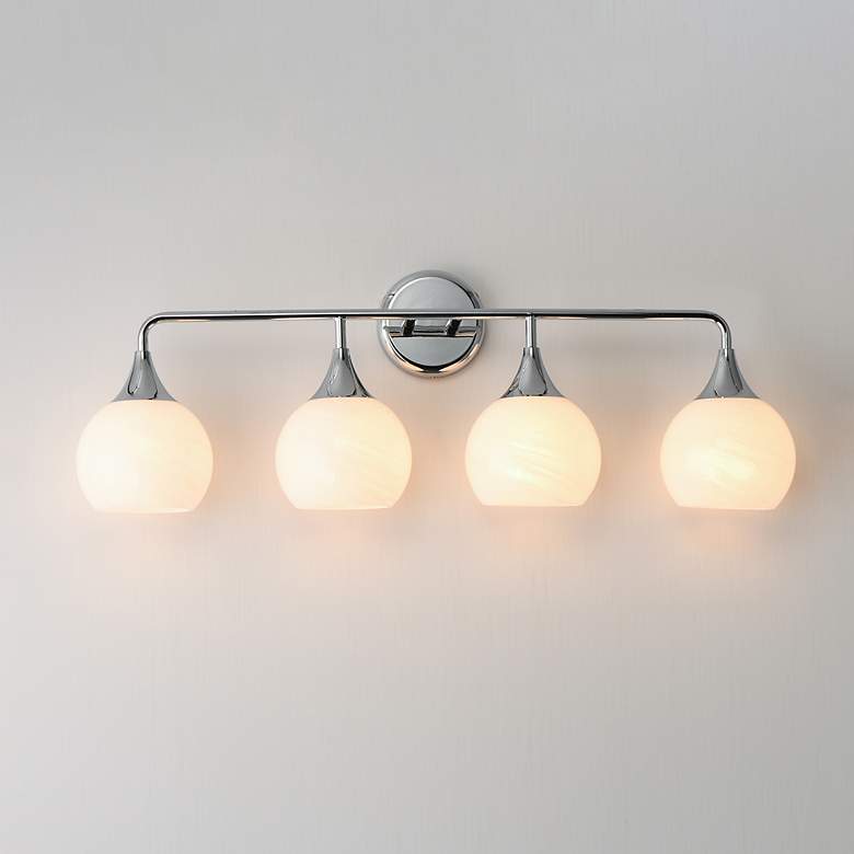 Image 3 Maxim Neve 31" Wide Polished Chrome 4-Light Bath Vanity more views