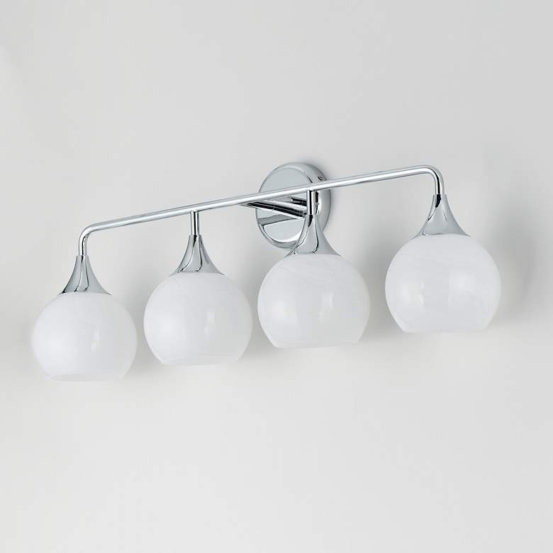 Image 4 Maxim Neve 31" Wide Polished Chrome 4-Light Bath Vanity more views