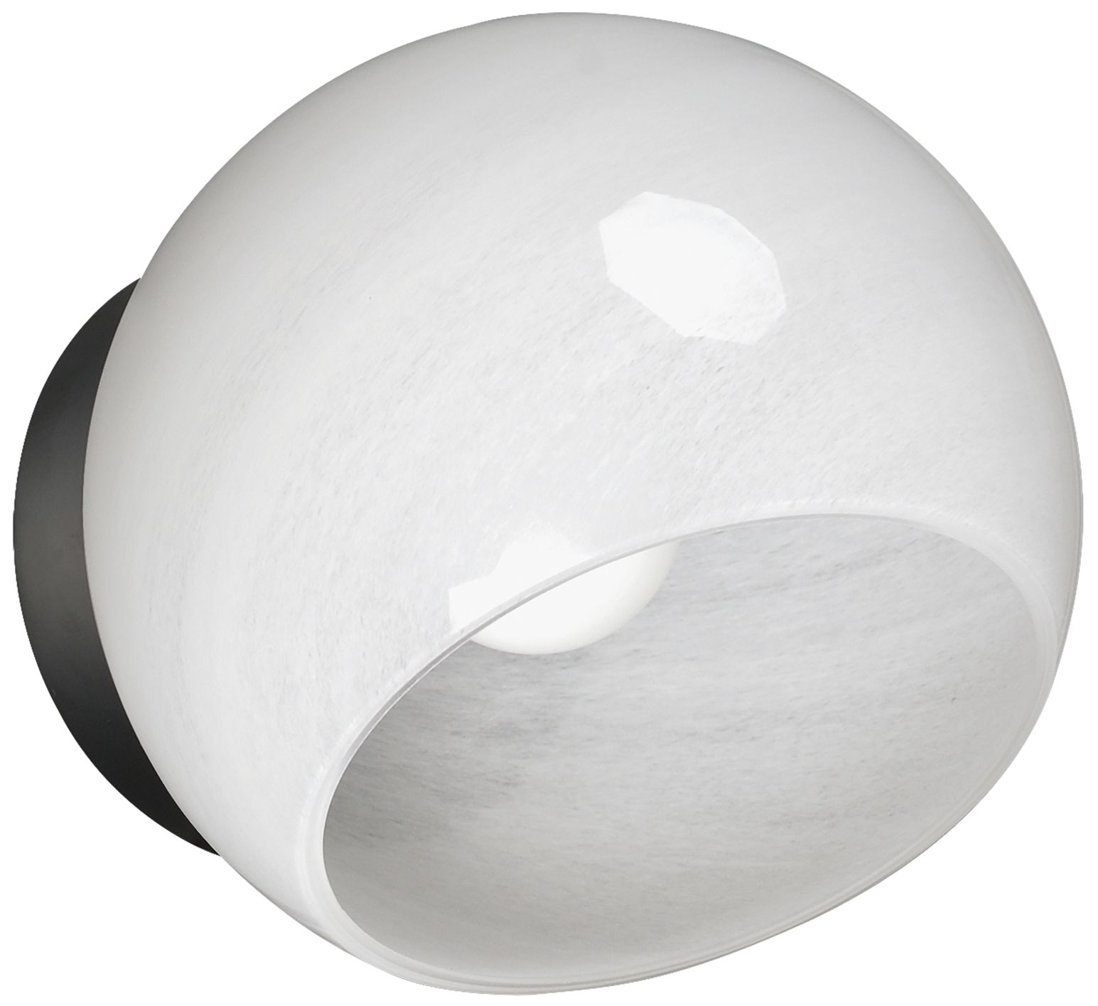 Maxim Neve 7 3/4" Marble/Black 1-Light Wall Sconce