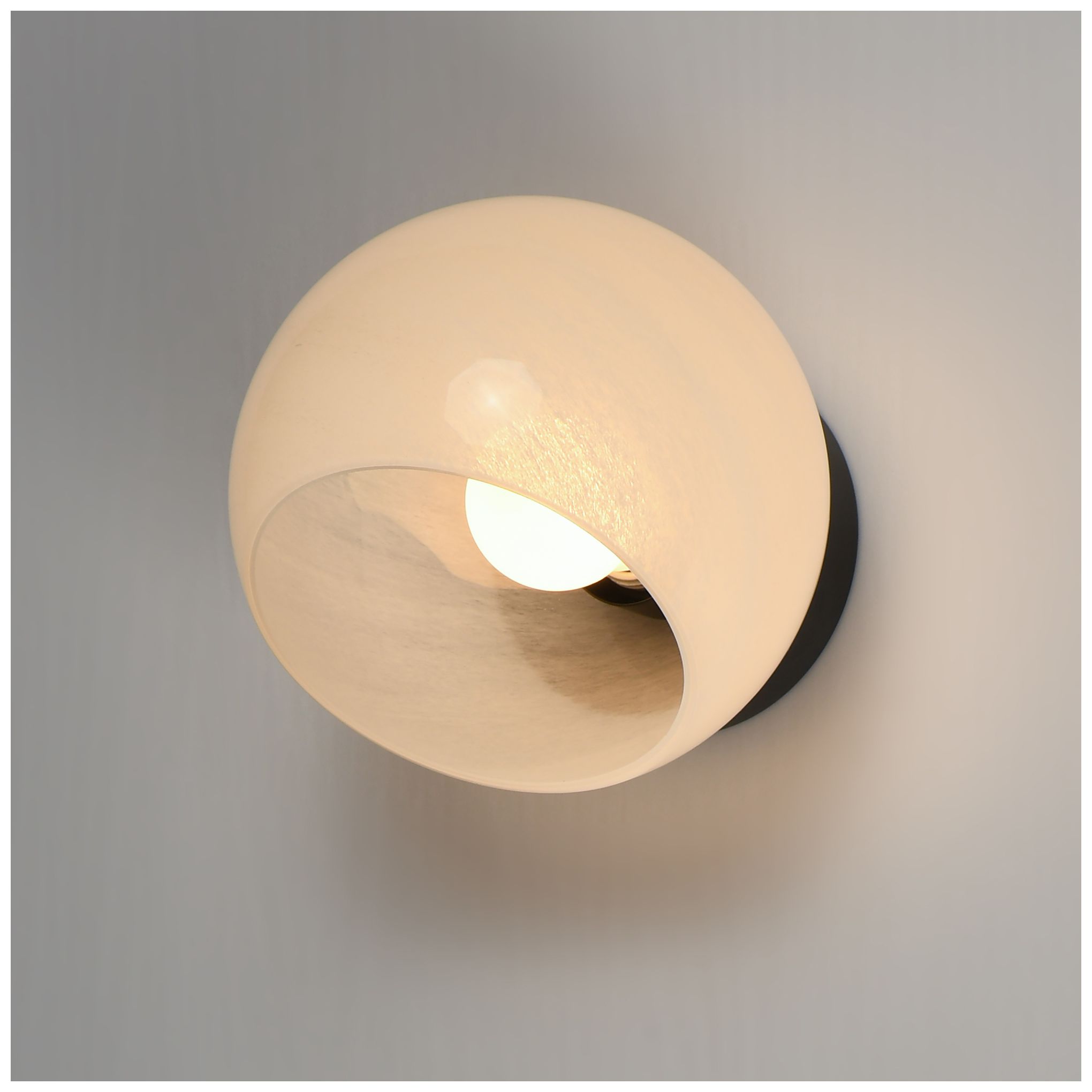 Image 5 Maxim Neve 7 3/4" Marble/Black 1-Light Wall Sconce more views