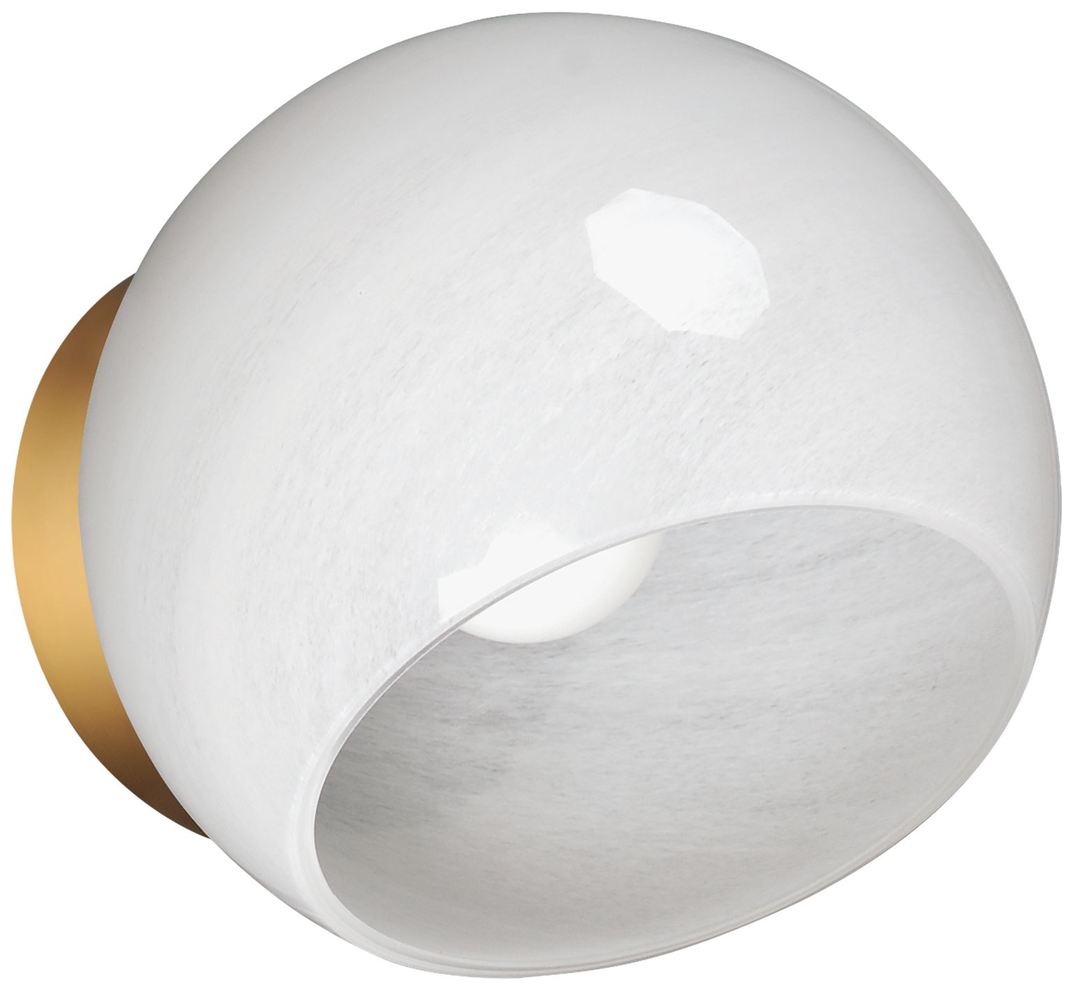 Thumbnail1 of Maxim Neve 7 3/4" Marble/Natural Aged Brass 1-Light Wall Sconce