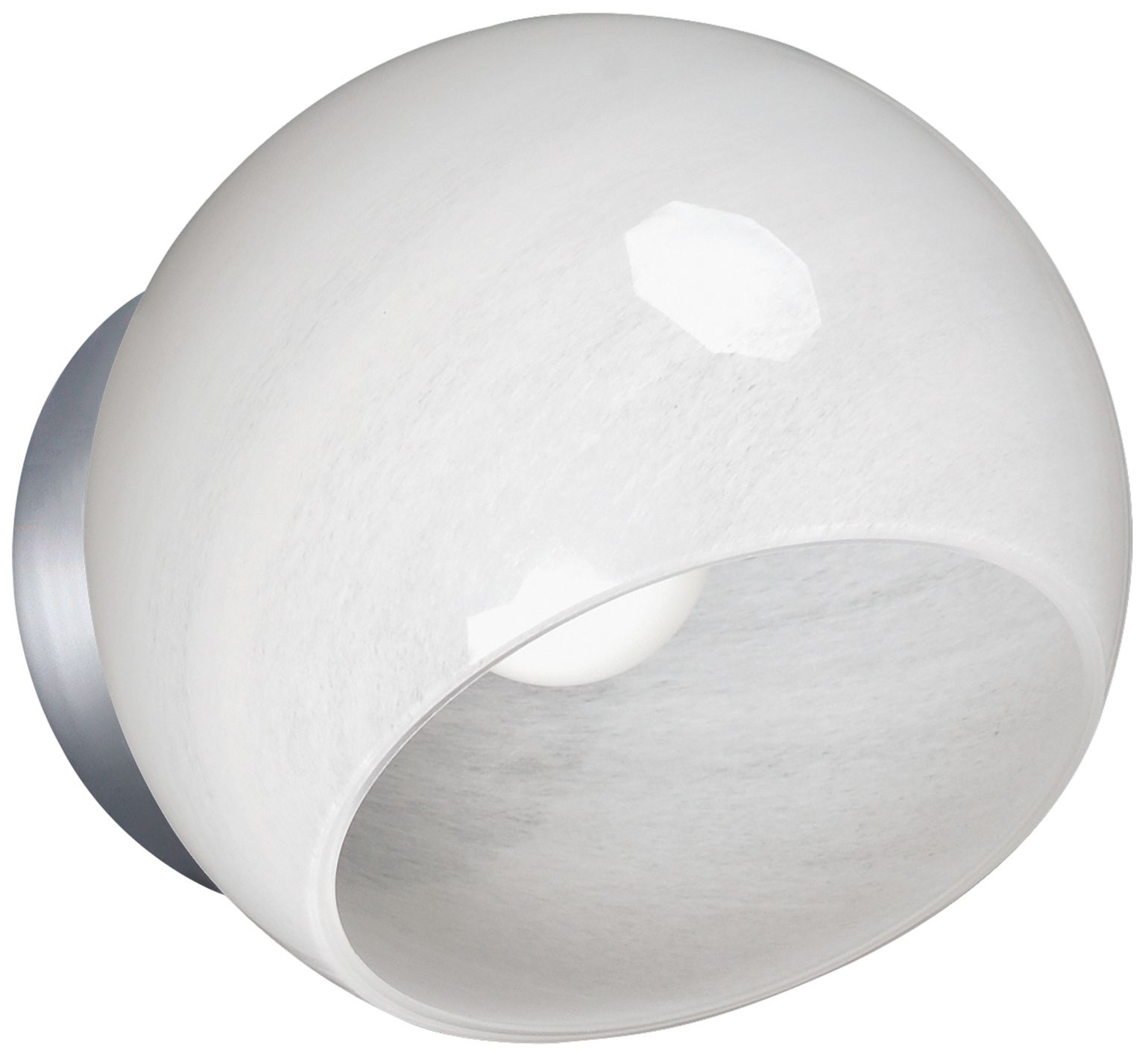 Maxim Neve 7 3/4" Marble/Polished Chrome 1-Light Wall Sconce