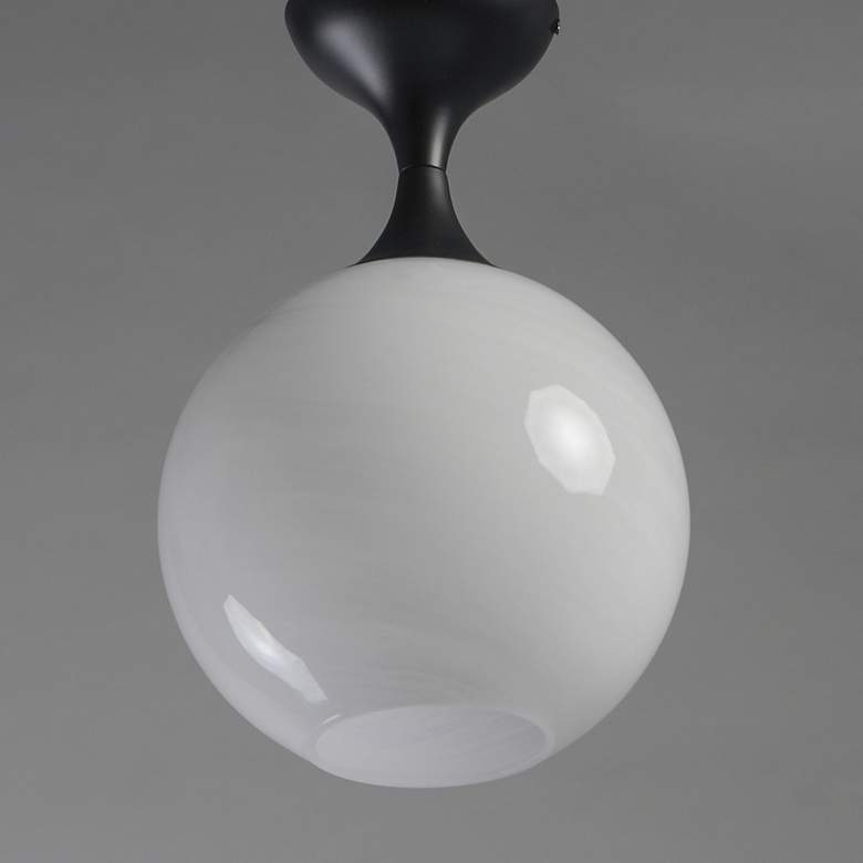 Image 2 Maxim Neve 9" Wide Black Ceiling Light more views