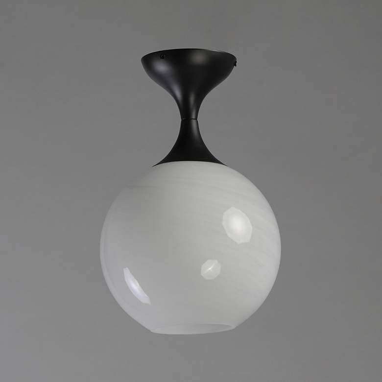 Image 4 Maxim Neve 9" Wide Black Ceiling Light more views
