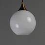 3_Maxim Neve 9" Wide Natural Aged Brass Single Pendant more views