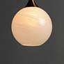 4_Maxim Neve 9" Wide Natural Aged Brass Single Pendant more views