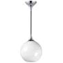 1_Maxim Neve 9" Wide Polished Chrome Single Pendant