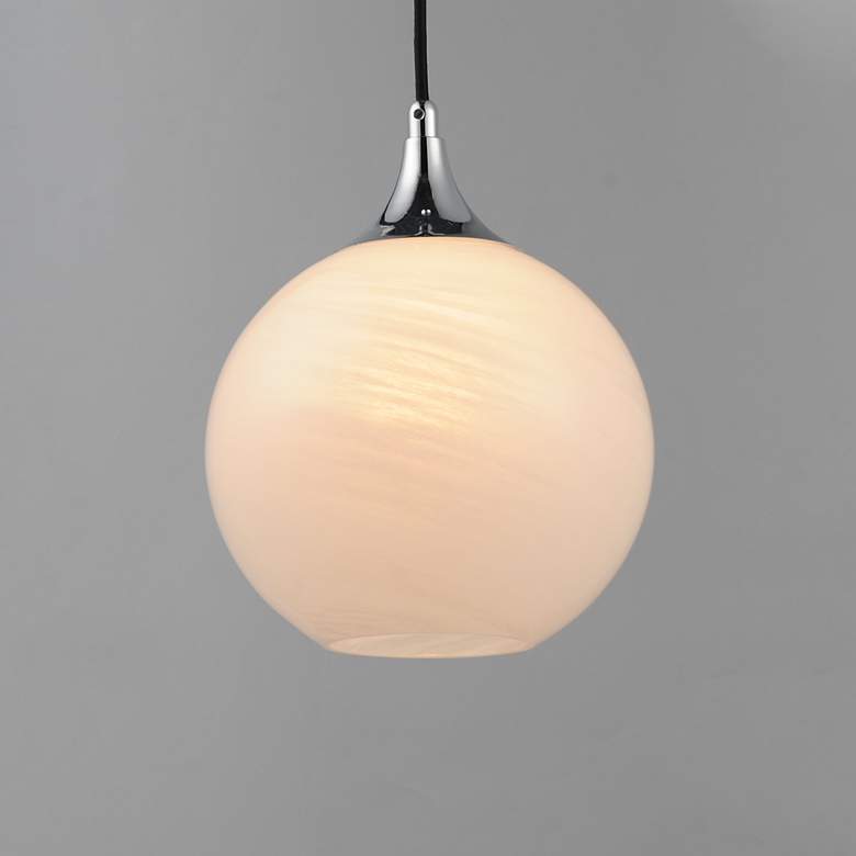 Image 3 Maxim Neve 9" Wide Polished Chrome Single Pendant more views