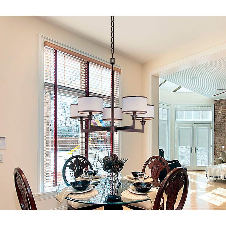 Image 4 Maxim Nexus 27.75" Wide 5-Light Oil-Rubbed Bronze Chandelier more views
