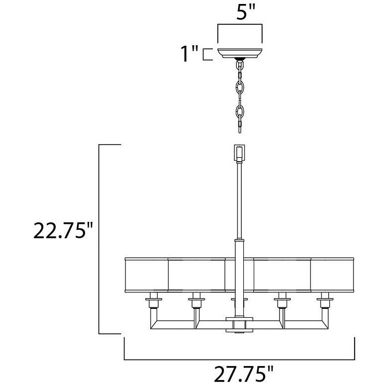 Image 6 Maxim Nexus 27.75" Wide 5-Light Oil-Rubbed Bronze Chandelier more views
