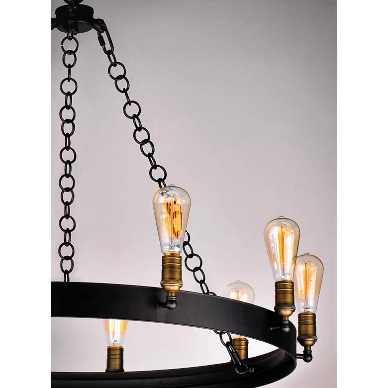 Image 5 Maxim Noble 50" Wide 3-Tier 30-Light Candelabra Ring Chandelier more views