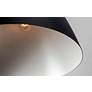 Maxim Nordic 14.25" Wide Tan Leather and Black Modern Pendant Light