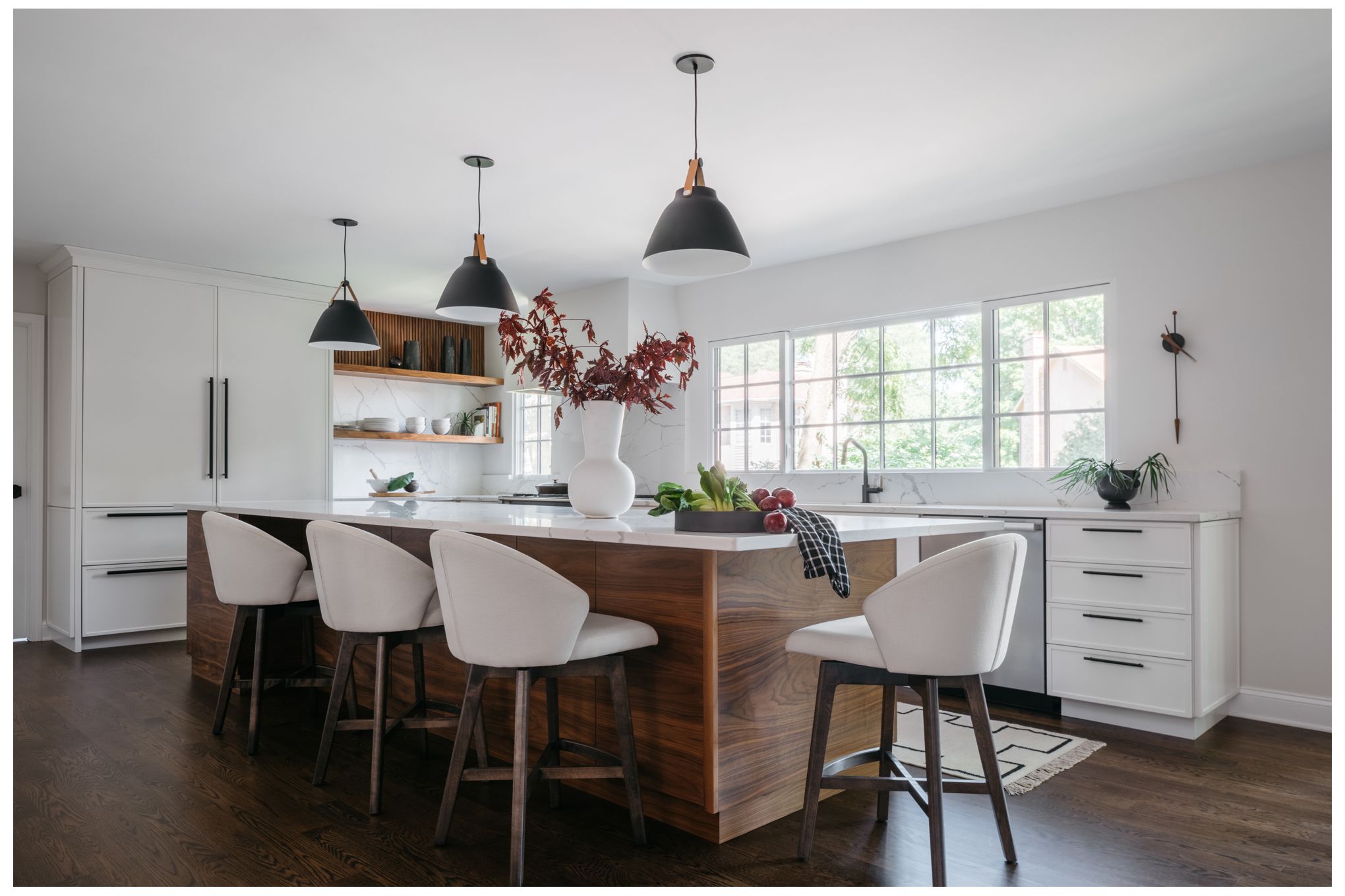 Maxim Nordic 14.25" Wide Tan Leather and Black Modern Pendant Light