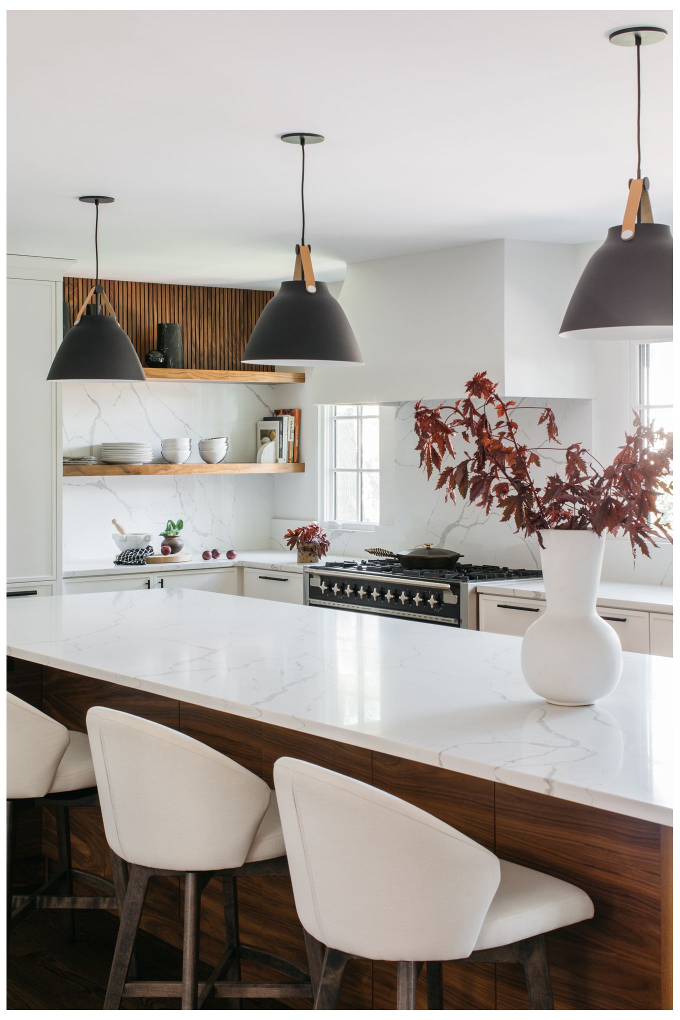 Maxim Nordic 14.25" Wide Tan Leather and Black Modern Pendant Light