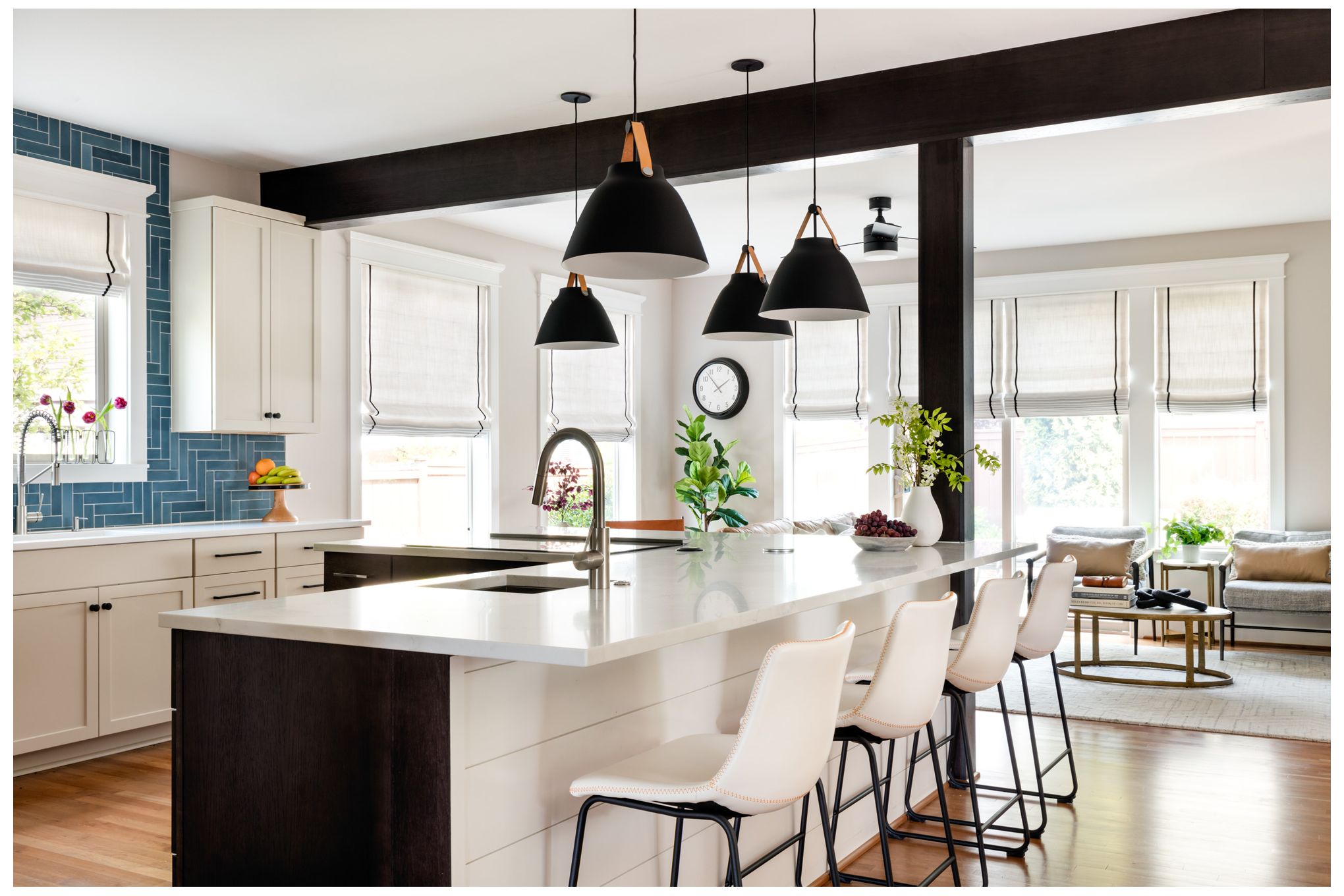 Maxim Nordic 14.25" Wide Tan Leather and Black Modern Pendant Light