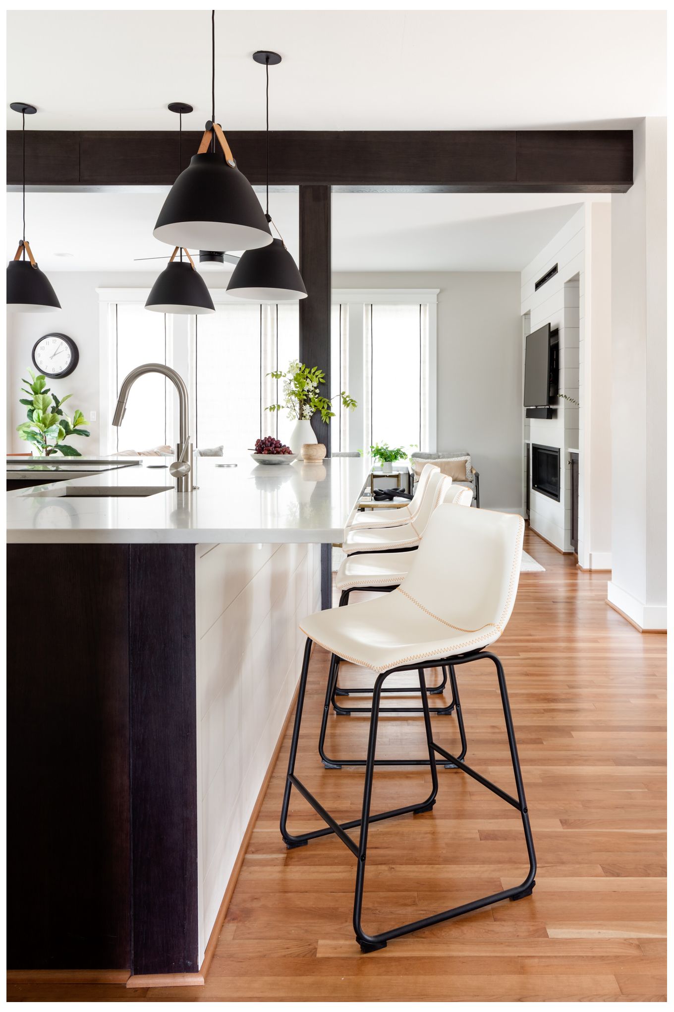 Maxim Nordic 14.25" Wide Tan Leather and Black Modern Pendant Light