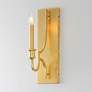 1_Maxim Normandy 15" High Gold Leaf Wall Sconce