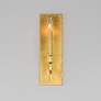 6_Maxim Normandy 15" High Gold Leaf Wall Sconce more views