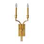 2_Maxim Normandy 24 1/4" High Gold Leaf 2-Light Wall Sconce more views