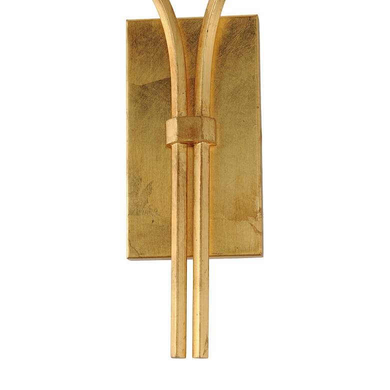 Image 6 Maxim Normandy 24 1/4" High Gold Leaf 2-Light Wall Sconce more views