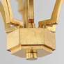 2_Maxim Normandy 29" Wide Gold Leaf 6-Light Chandelier more views