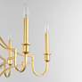 4_Maxim Normandy 29" Wide Gold Leaf 6-Light Chandelier more views