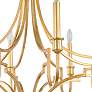 2_Maxim Normandy 34" Wide Gold Leaf 8-Light Chandelier more views