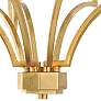 3_Maxim Normandy 34" Wide Gold Leaf 8-Light Chandelier more views